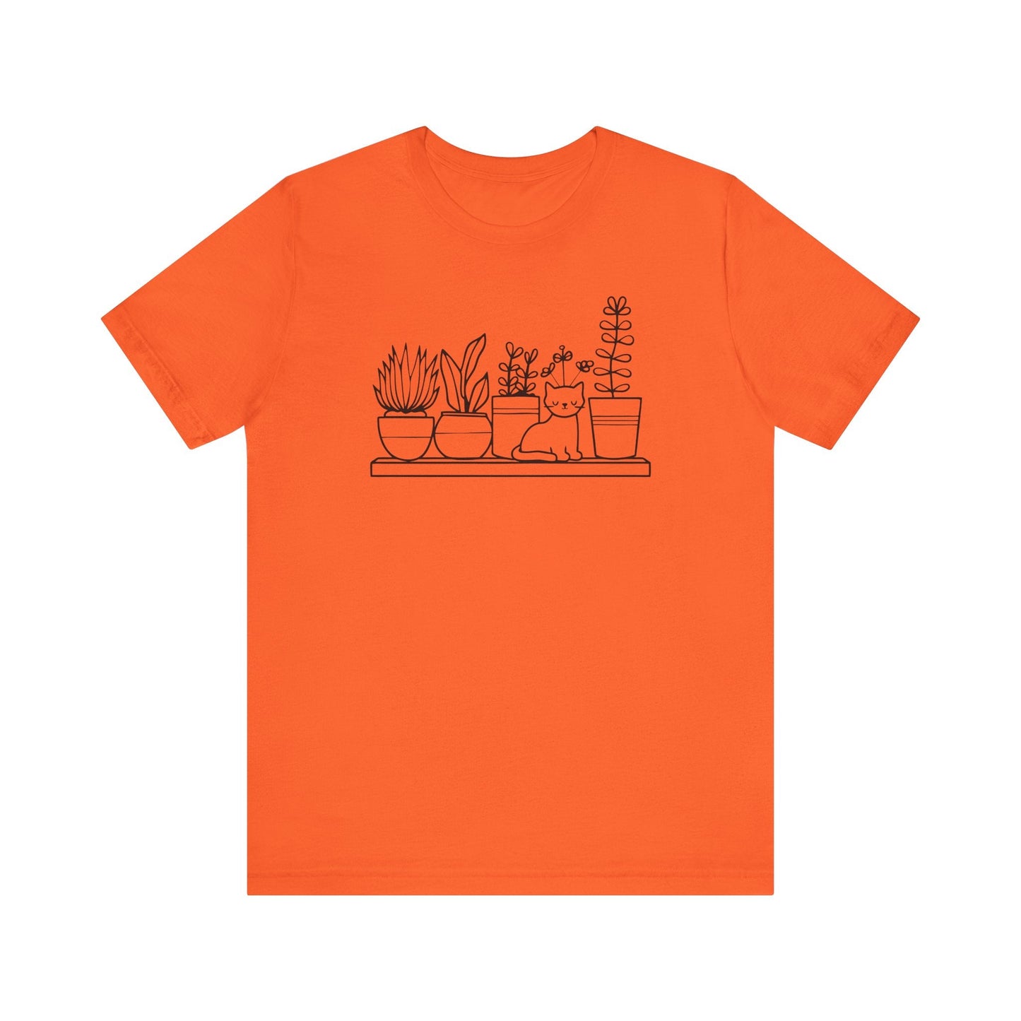 Cat and Plants T-Shirt