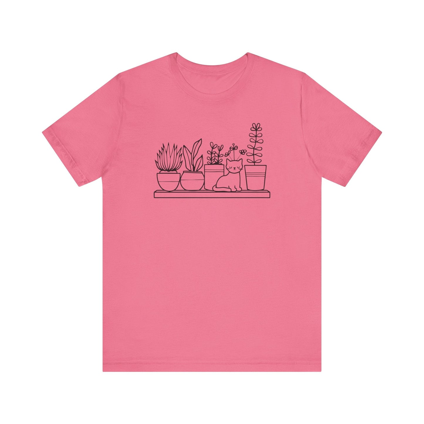 Cat and Plants T-Shirt