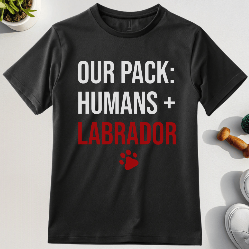 Our Pack: Humans Labradors T-Shirt