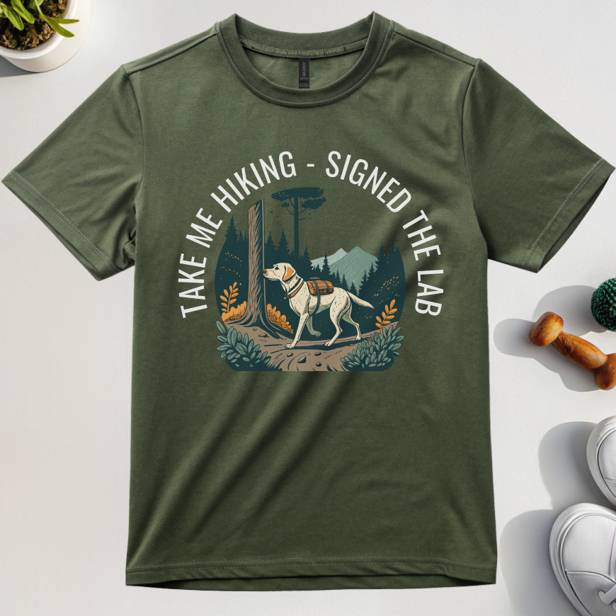 Taking Me Hiking - Signed The Lab T-Shirt