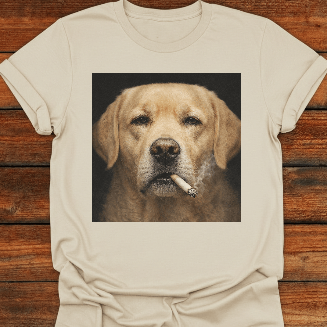 Yellow Lab Smoking T-Shirt