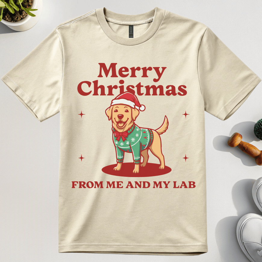 Merry Christmas From Me And My Lab T-Shirt