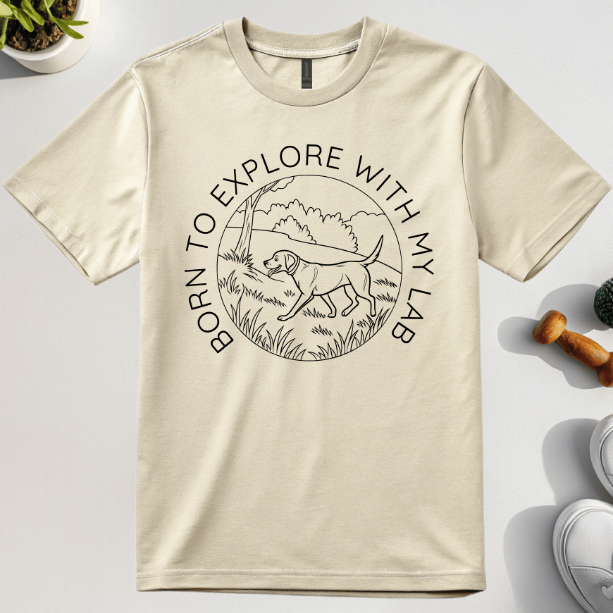 Born To Explore With My Lab T-Shirt