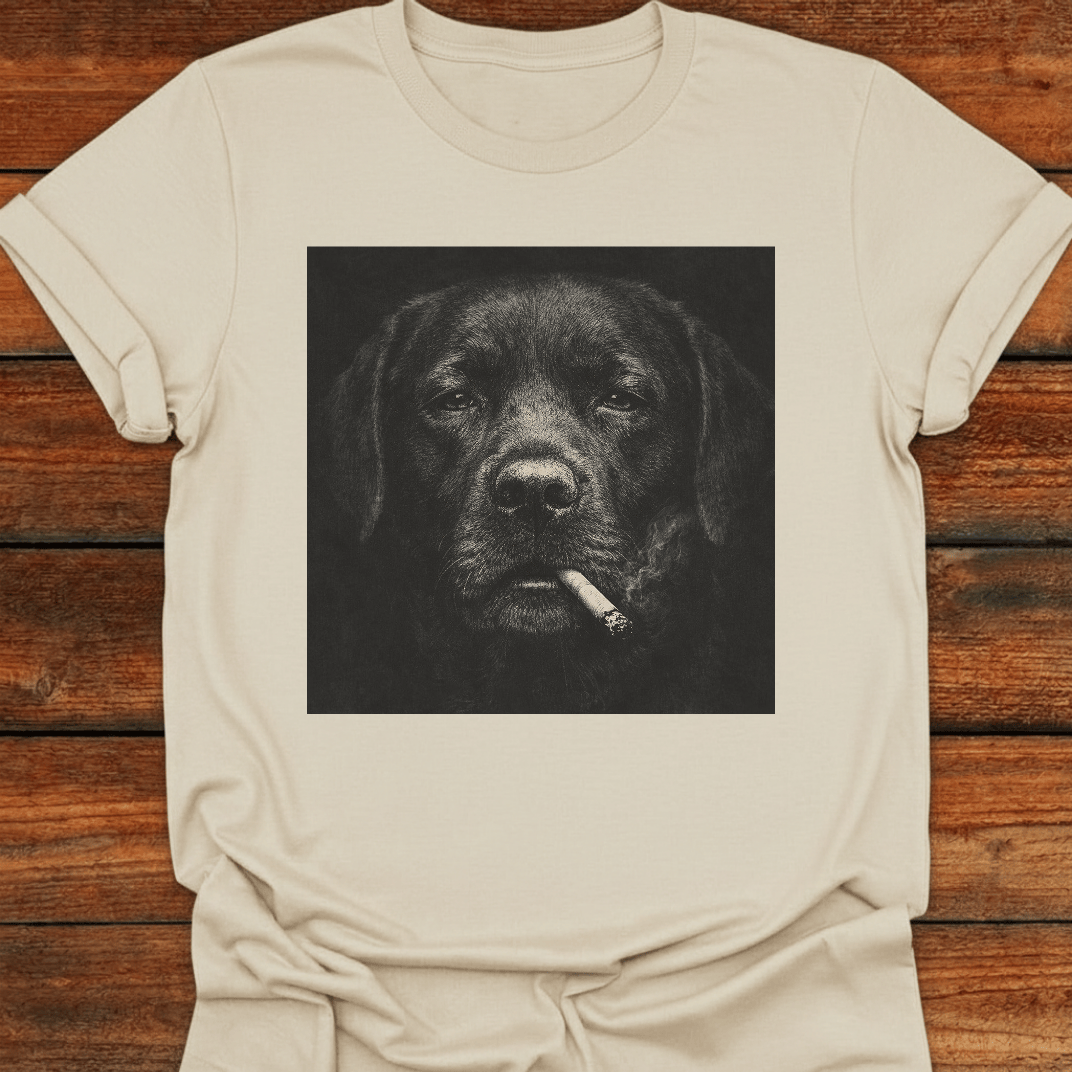 Black Lab Smoking Lab T-Shirt
