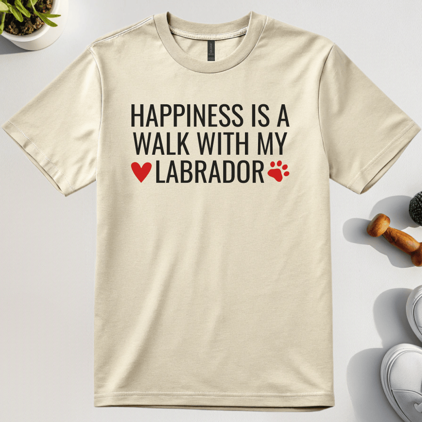 Happiness Is A Walk With My Labrador T-Shirt