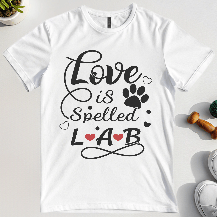Love Is Spelled Lab T-Shirt
