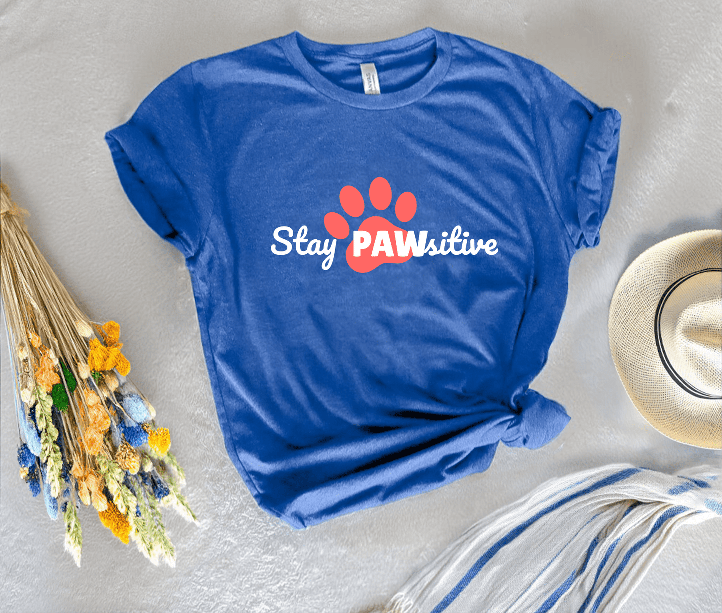 Stay Pawsitive T-Shirt