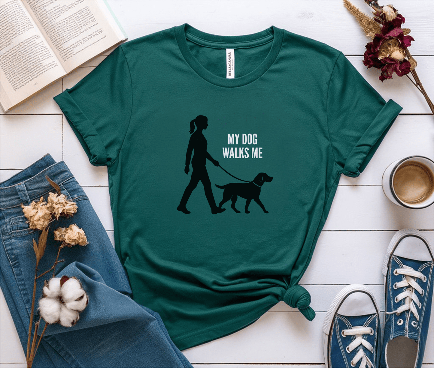 My Dog Walks Me T-Shirt