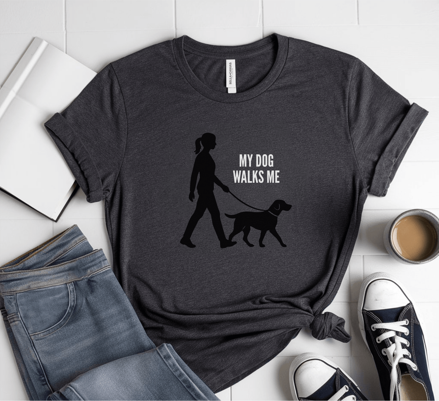 My Dog Walks Me T-Shirt
