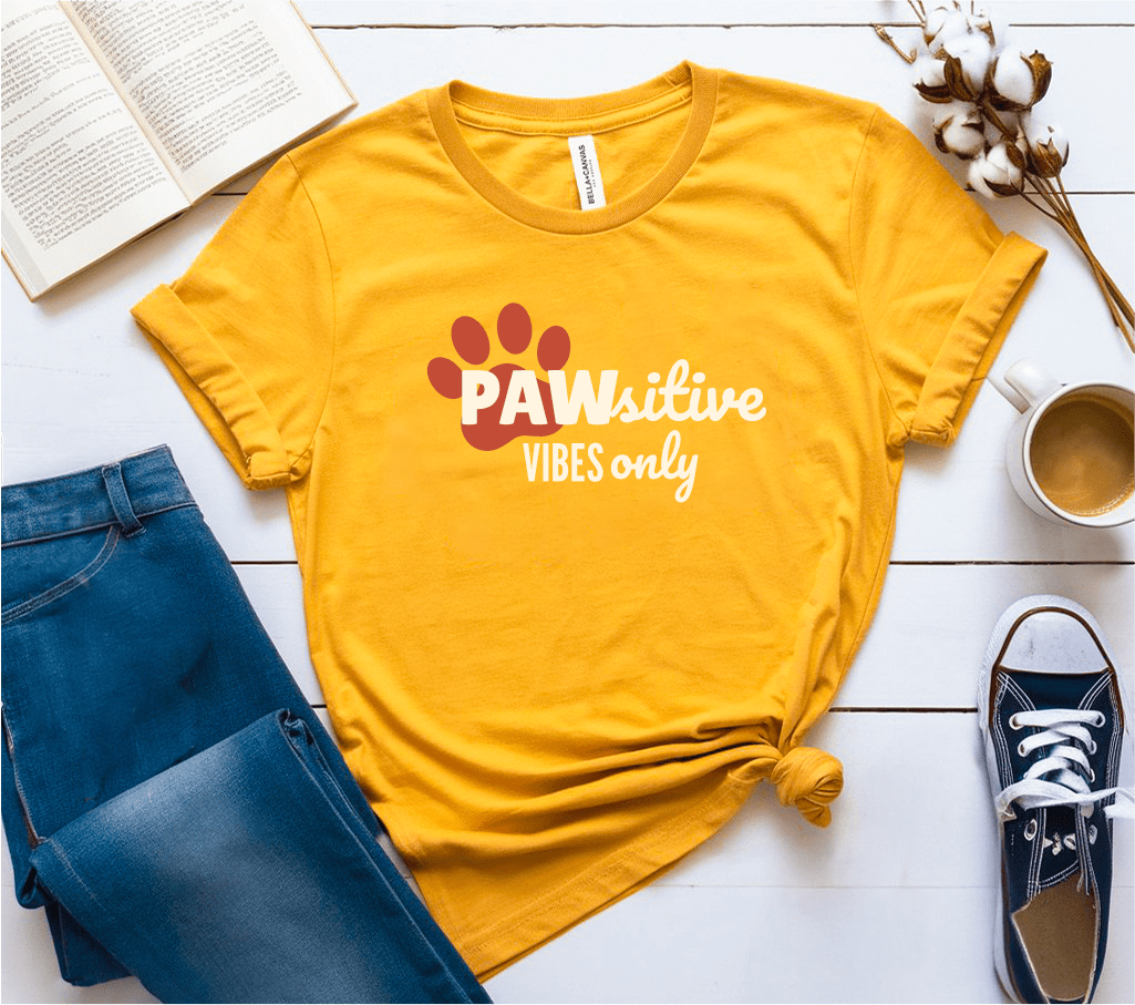 Pawsitive Vibes Only T-Shirt