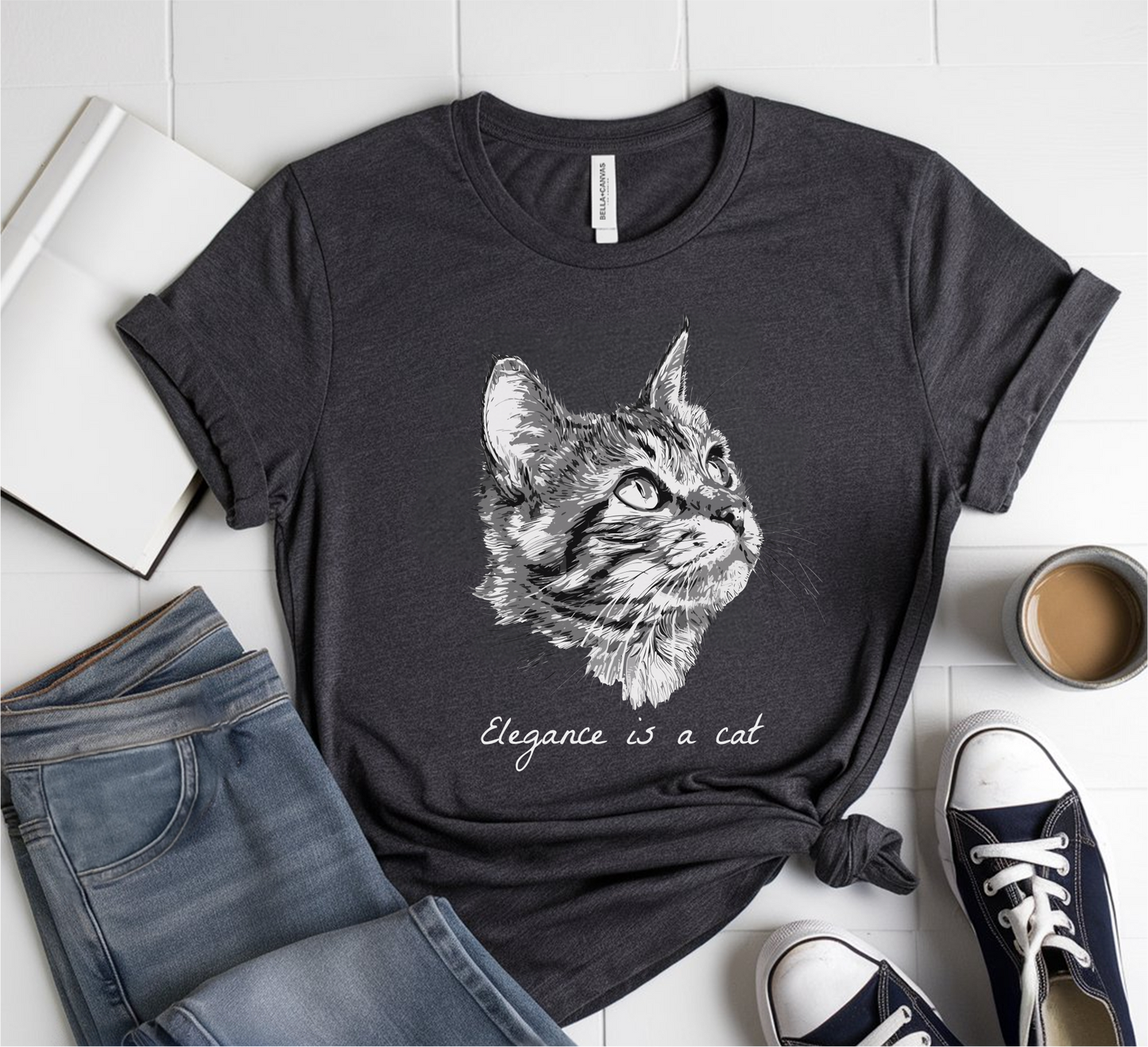 Elegance Is A Cat T-Shirt