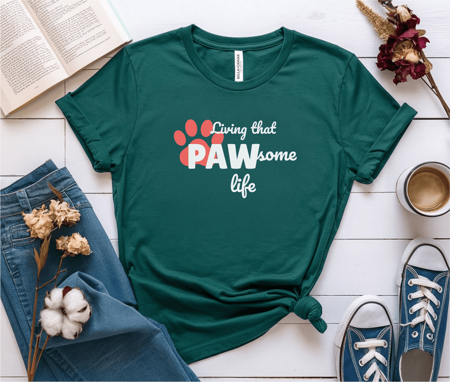 Living That Pawsome Life T-Shirt