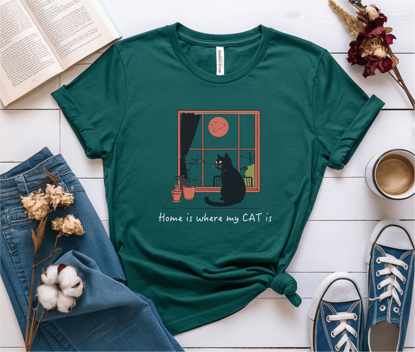 Home Is Where The Cat Is T-Shirt