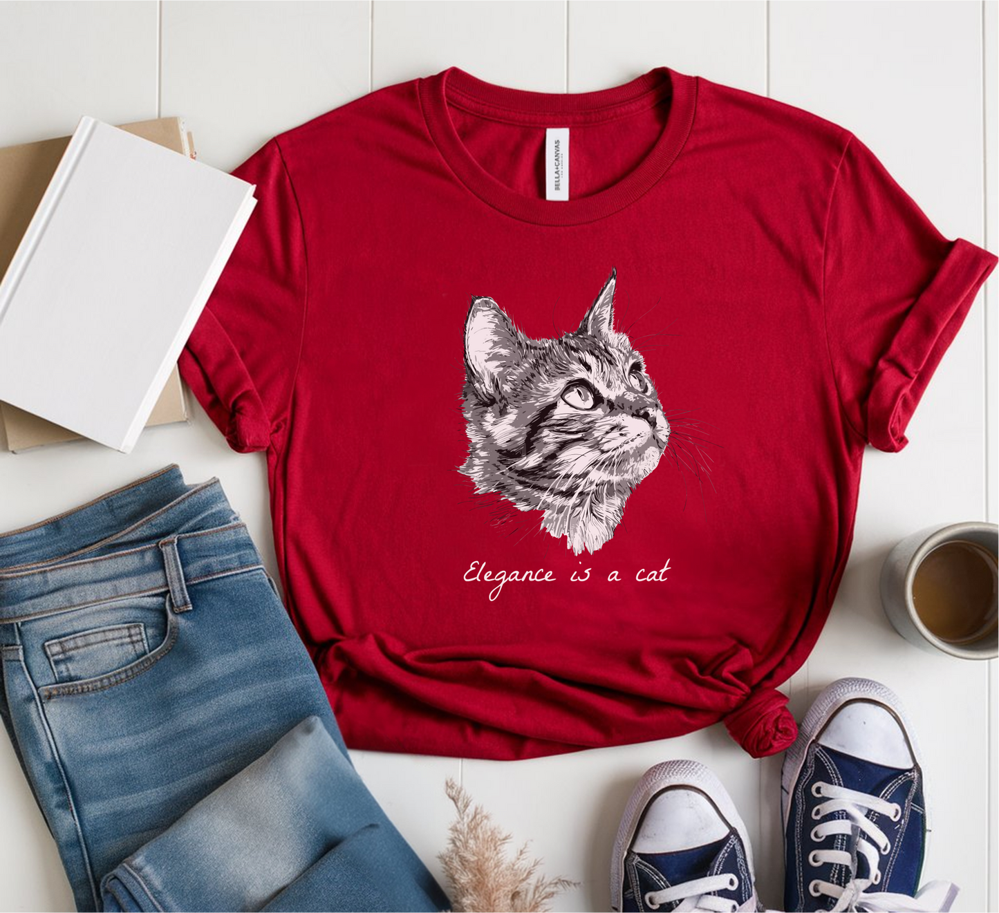 Elegance Is A Cat T-Shirt