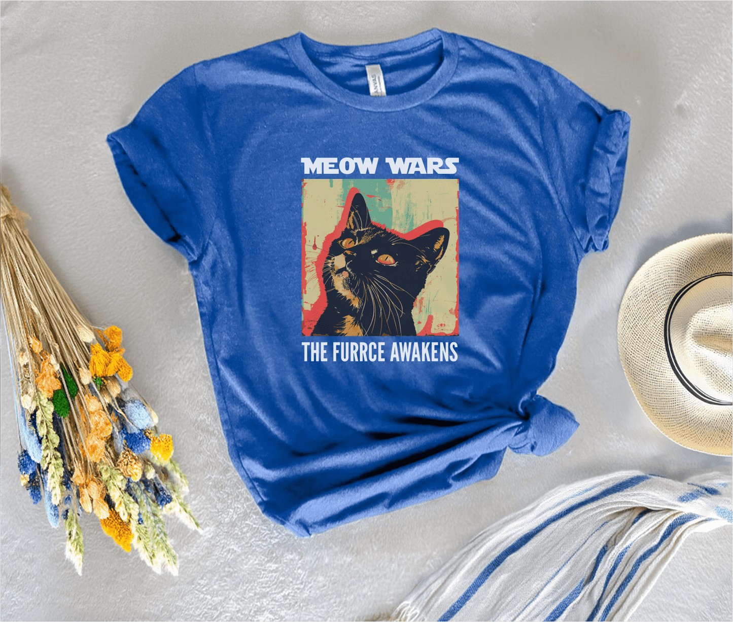Meow Wars: The Furrce Awakens T-Shirt