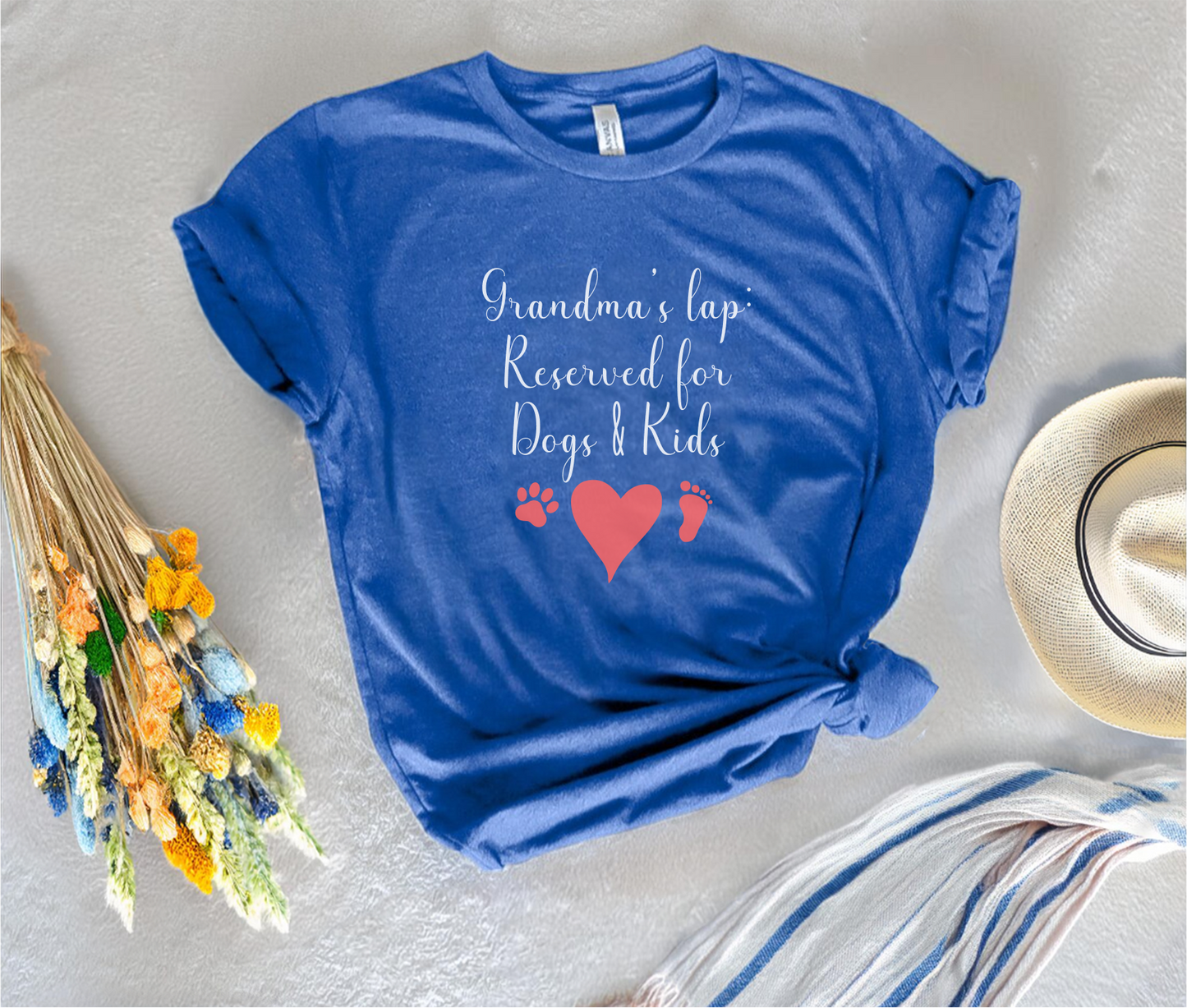 Grandma's Lap: Reserved for Dogs & Kids T-Shirt
