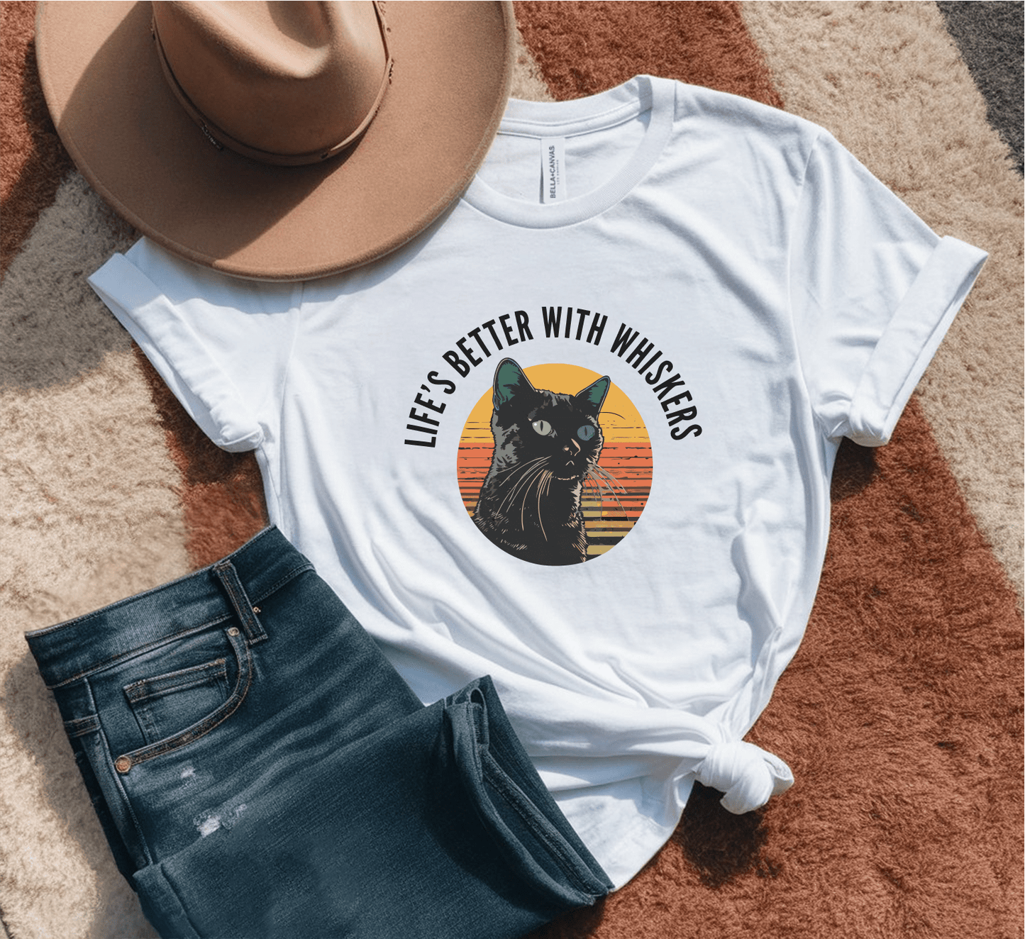 Life's Better With Whiskers T-Shirt