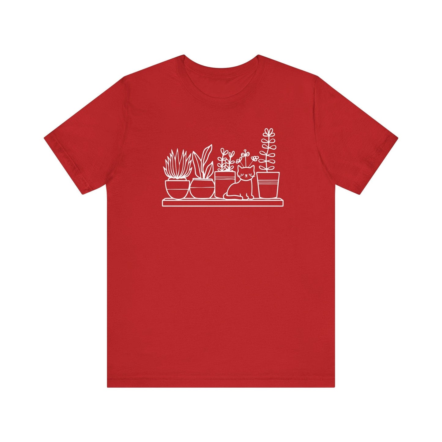 Cat and Plants T-Shirt