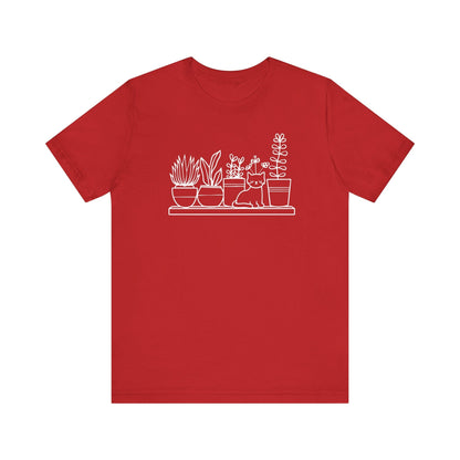 Cat and Plants T-Shirt