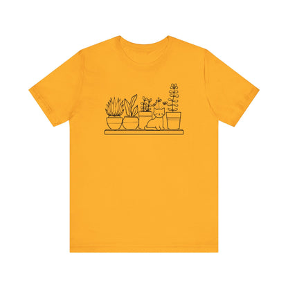 Cat and Plants T-Shirt