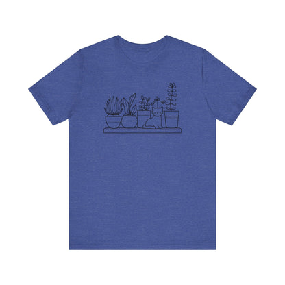 Cat and Plants T-Shirt