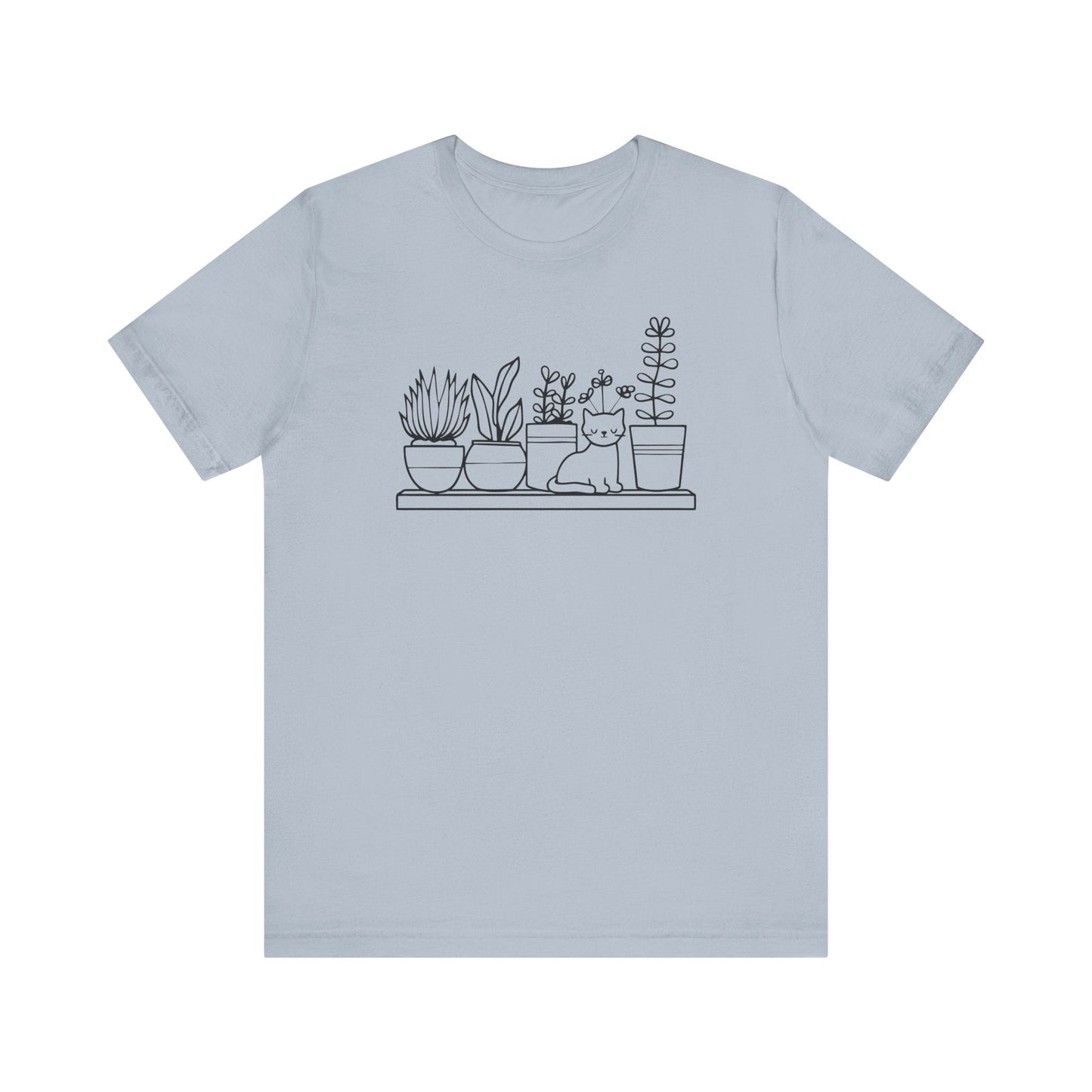 Cat and Plants T-Shirt