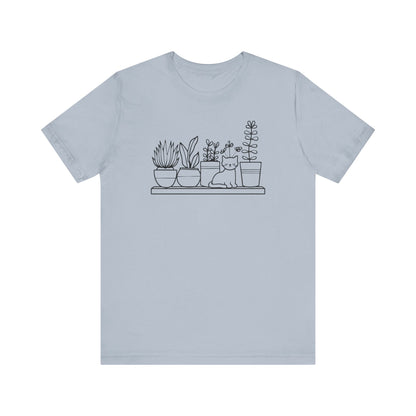 Cat and Plants T-Shirt