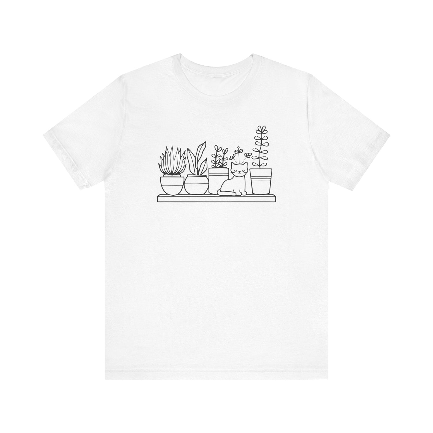 Cat and Plants T-Shirt