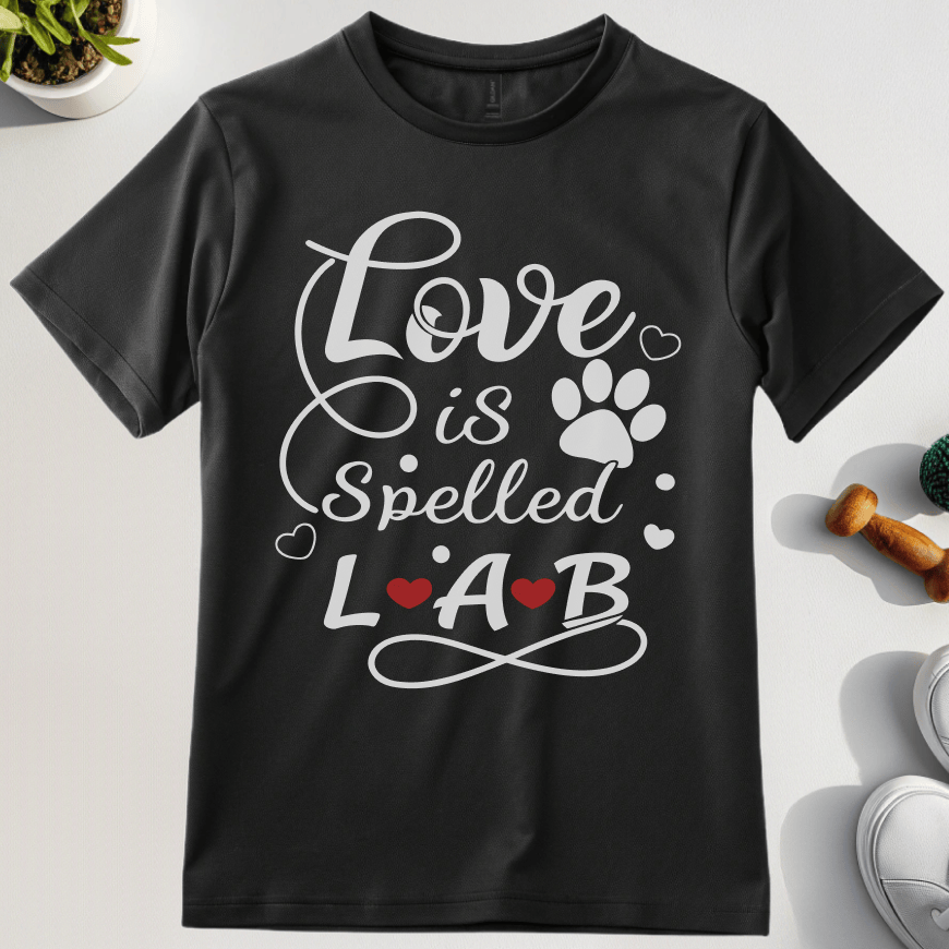 Love Is Spelled Lab T-Shirt
