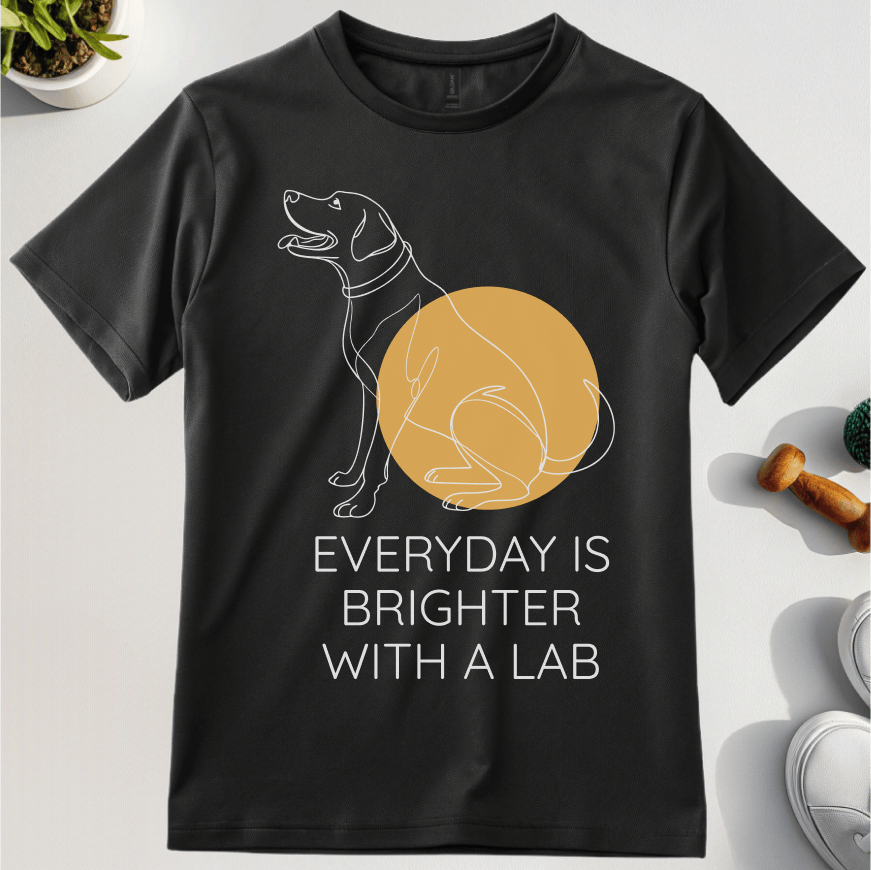Everyday Is Brighter With A Lab T-Shirt