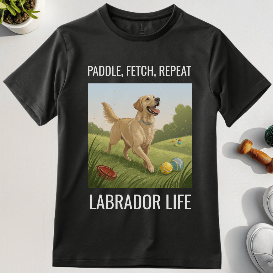 Paddle Fetch Repeat Labrador Life T-Shirt