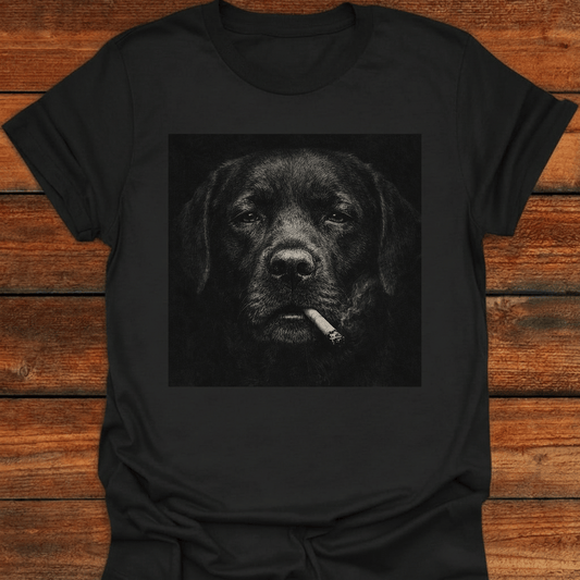 Black Lab Smoking Lab T-Shirt