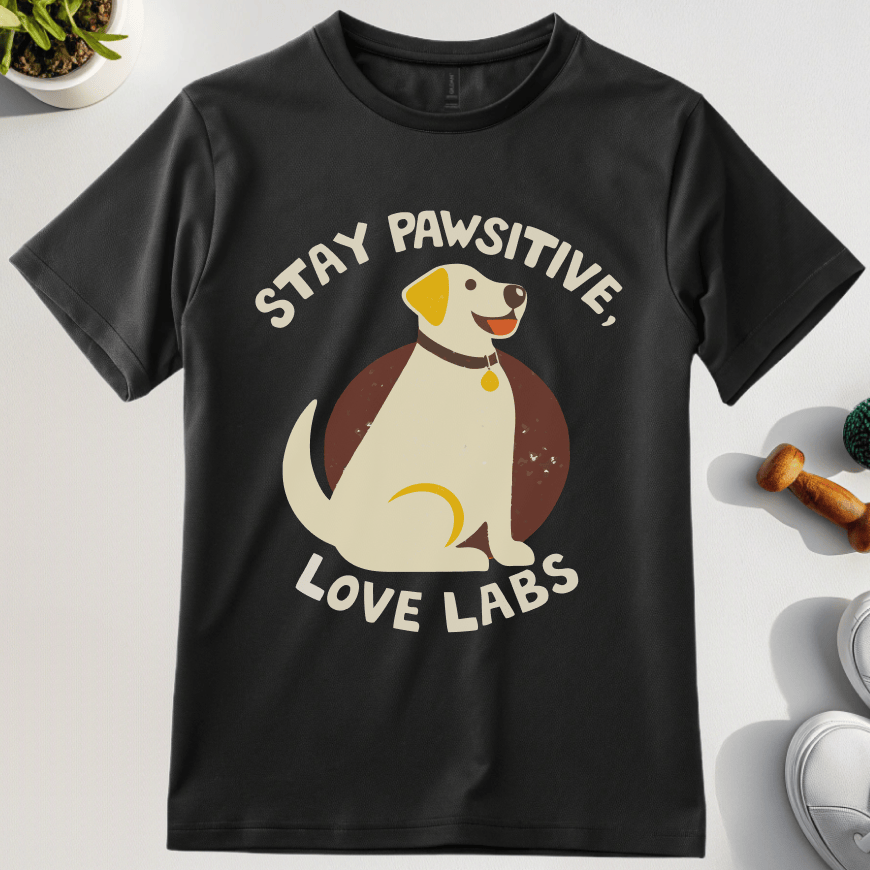 Stay Pawsitive Love Labs T-Shirt