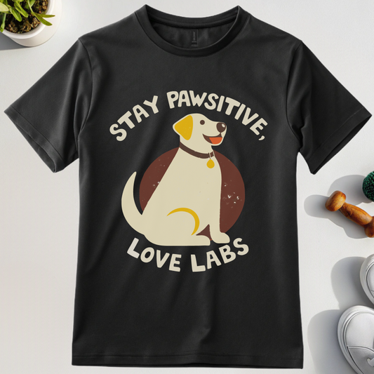 Stay Pawsitive Love Labs T-Shirt
