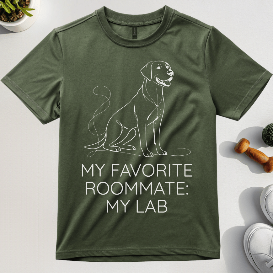 My Favorite Roommate Is My Lab T-Shirt