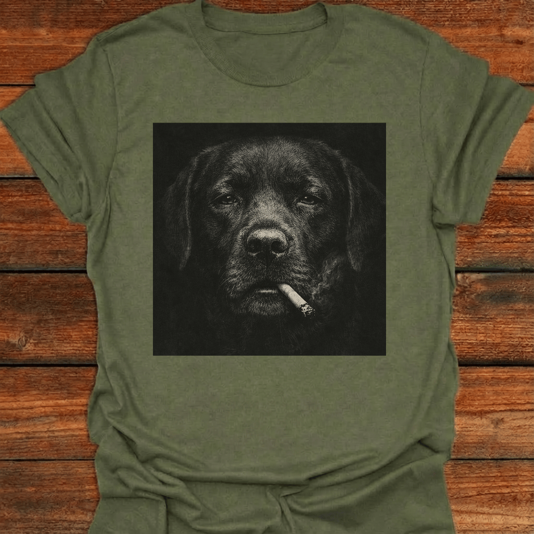 Black Lab Smoking Lab T-Shirt