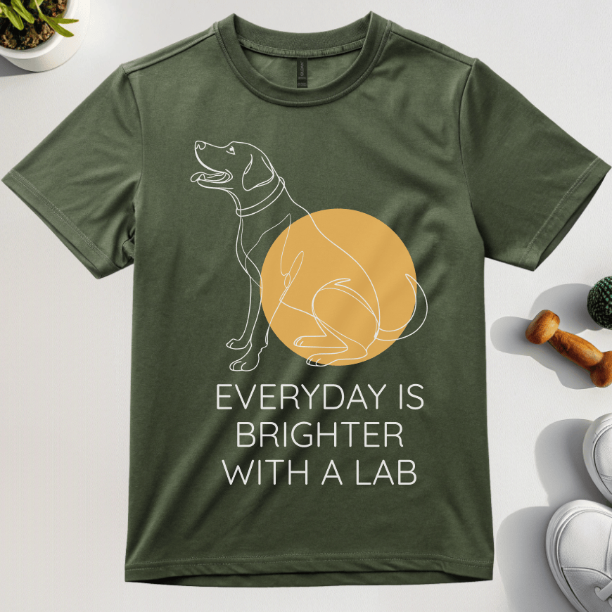 Everyday Is Brighter With A Lab T-Shirt
