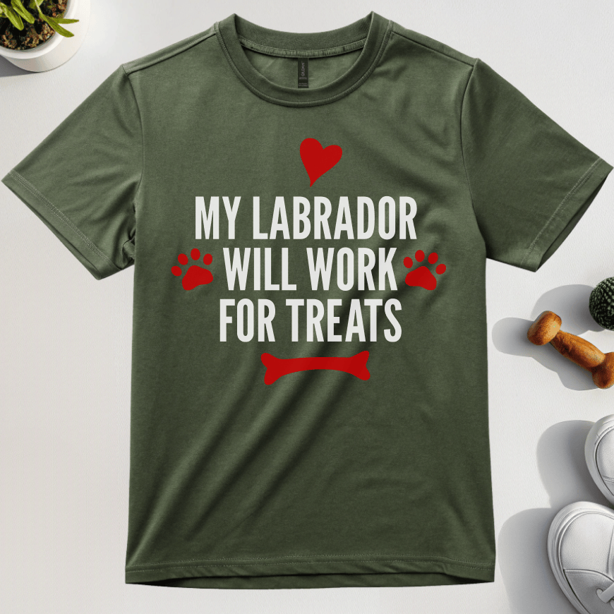 My Labrador Will Work For Treats T-Shirt