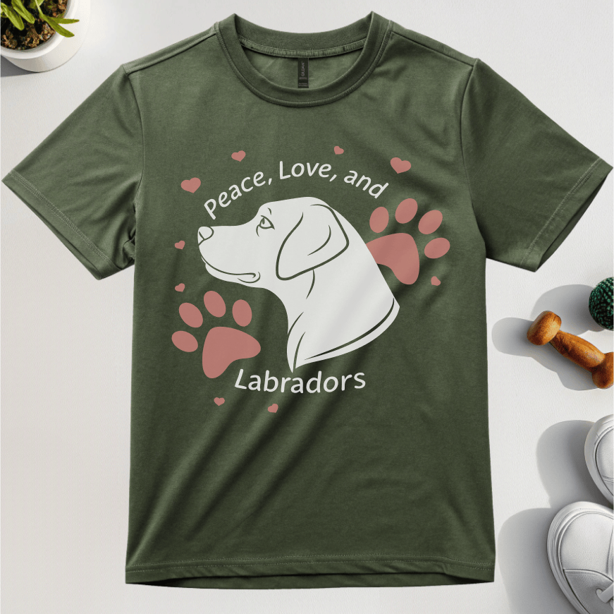 Peace Love And Labradors T-Shirt