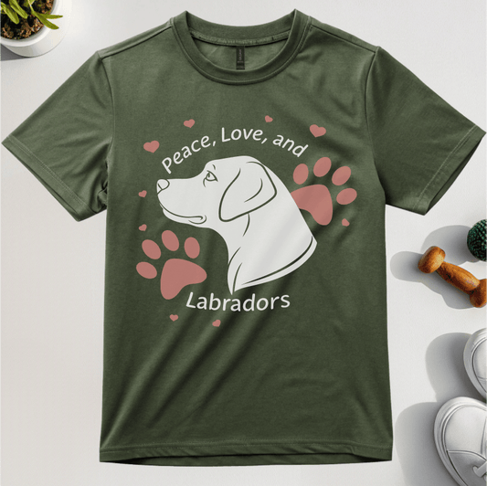 Peace Love And Labradors T-Shirt
