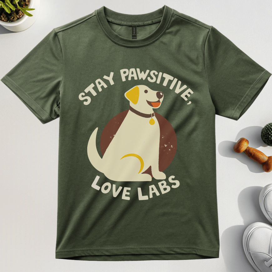 Stay Pawsitive Love Labs T-Shirt