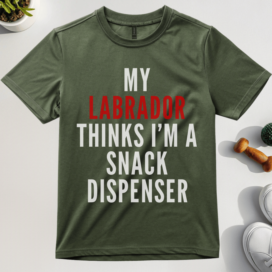 My Labrador Thinks I'm a Snack Dispenser T-Shirt