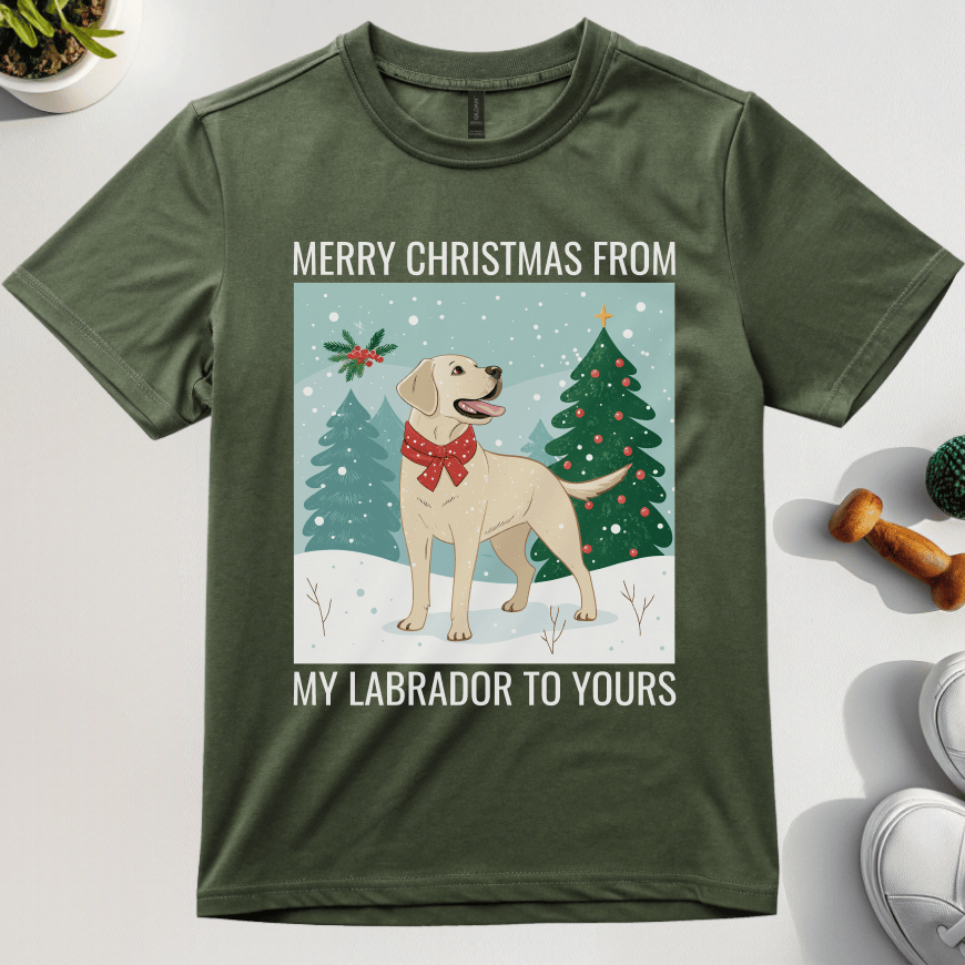 Merry Christmas From My Labrador To Yours T-Shirt