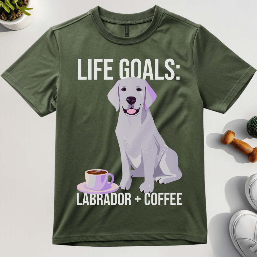 Life Goals Labrador Coffee T-Shirt