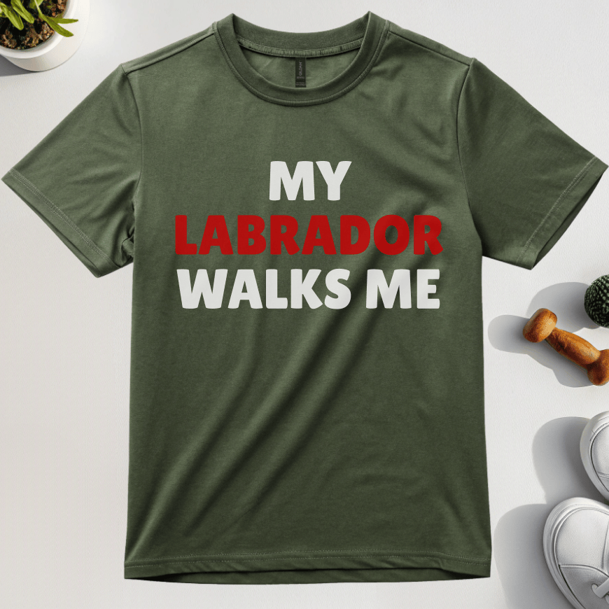 My Labrador Walks Me T-Shirt