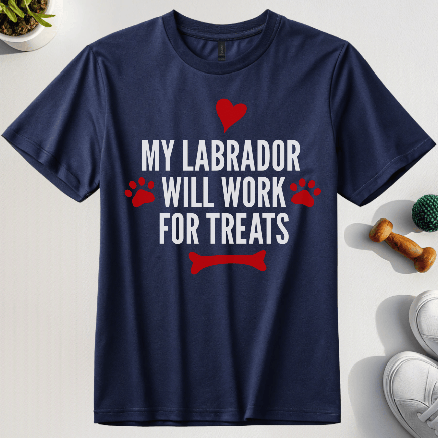 My Labrador Will Work For Treats T-Shirt