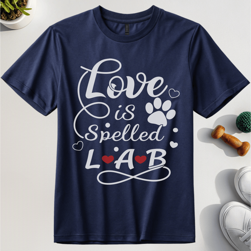 Love Is Spelled Lab T-Shirt