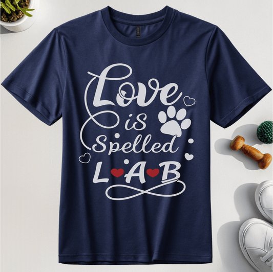 Love Is Spelled Lab T-Shirt