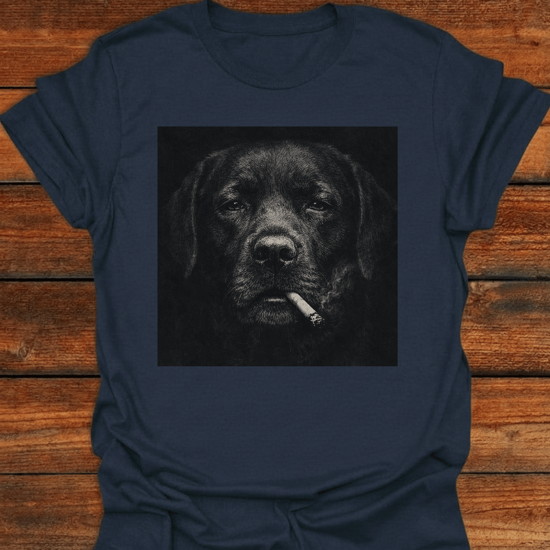 Black Lab Smoking Lab T-Shirt