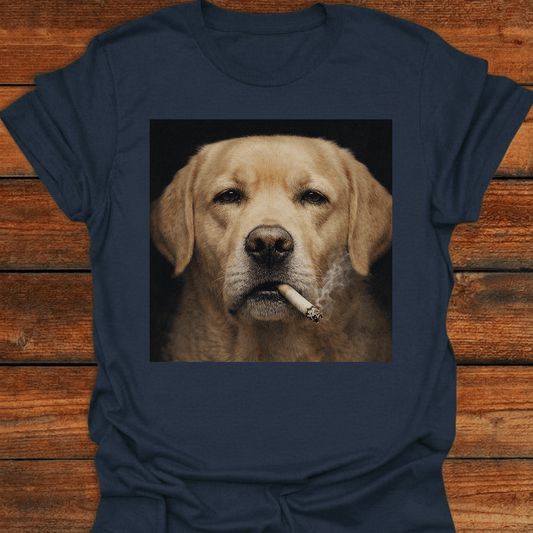 Yellow Lab Smoking T-Shirt